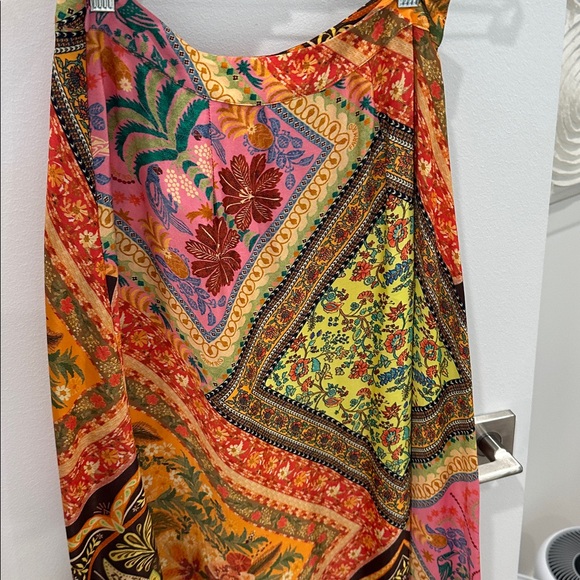 Farm Rio Floral Patchwork Maxi Skirt - Picture 2 of 5